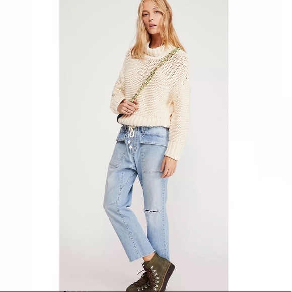 Free People City Slouch Tapered Jeans - Picture 1 of 16